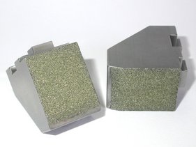Flächengreifer aus Aluminium , beschichtet mit D54 synthet. Diamantkorn