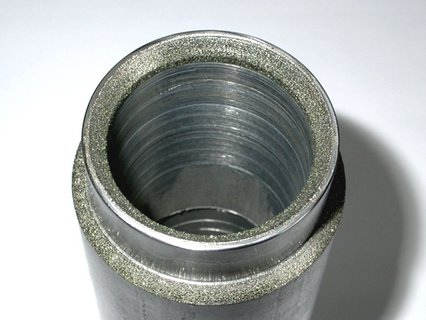 Werkzeug mit D181 synthetischem Diamantkorn zur GFK Bearbeitung, Grundkörper Stahl